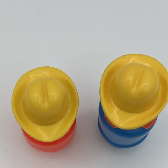 Vintage Fisher Price Little People Farmer & Son Yellow Hat Farm Figure USA - Picture 5 of 7